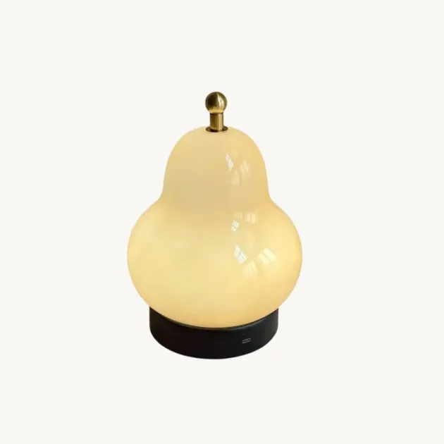 pear glass lamp
