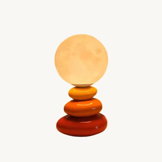 Stacked Pebble Moon Lamp
