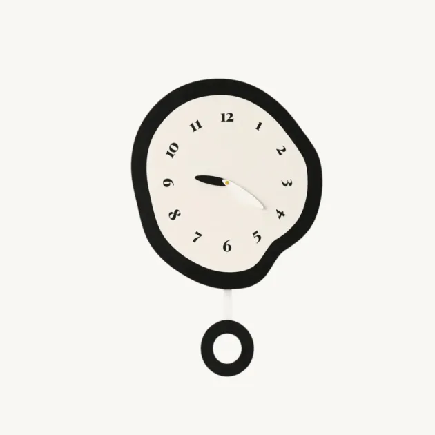 Abstract Distorted Wall Clock